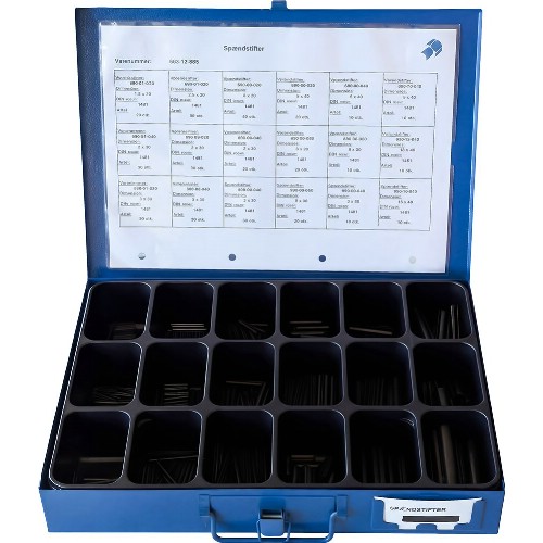 Sortimentskrin spennstifter DIN 1481